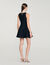 Short dress with pearl collar Short dress with pearl collar