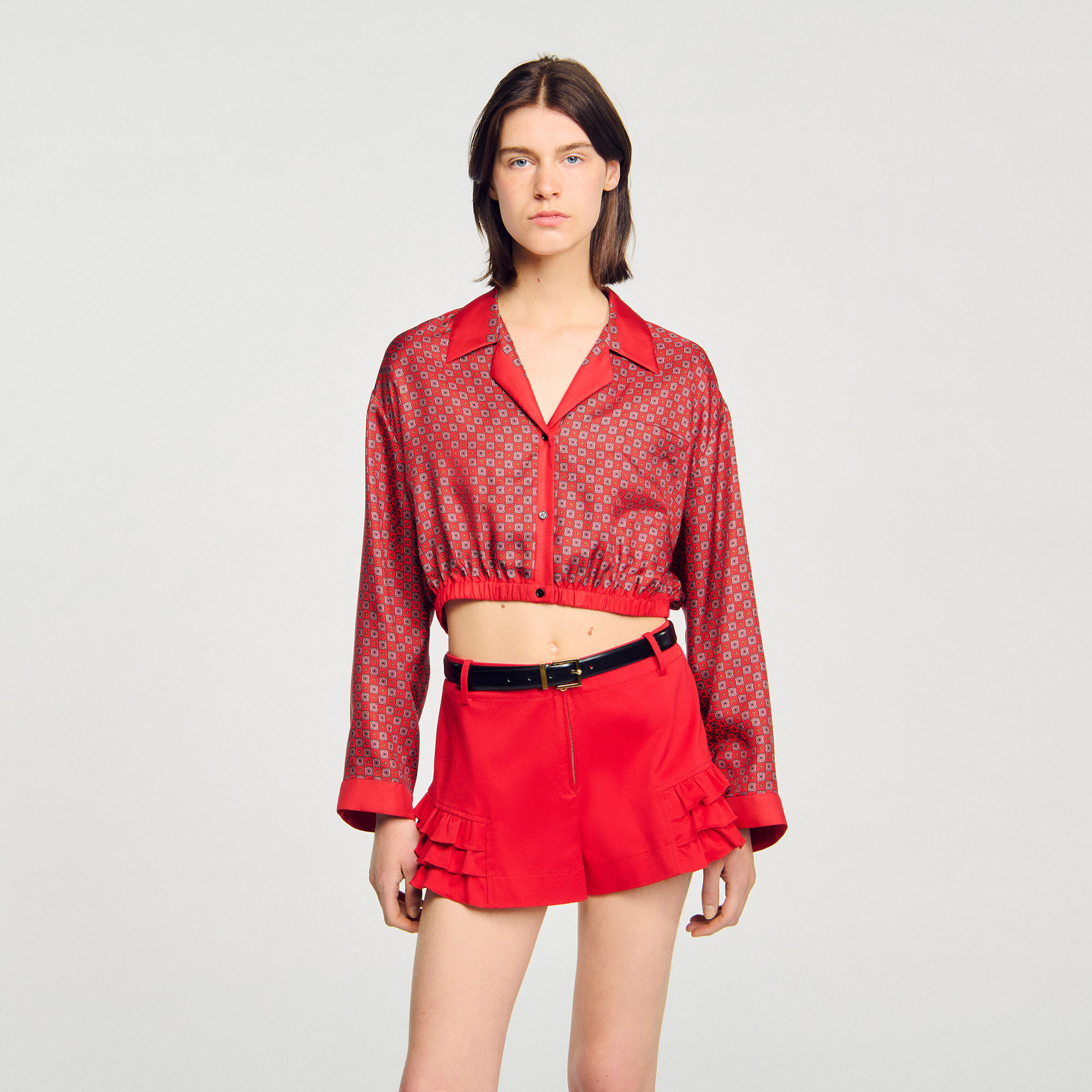 Scarf print shirt Scarf print shirt