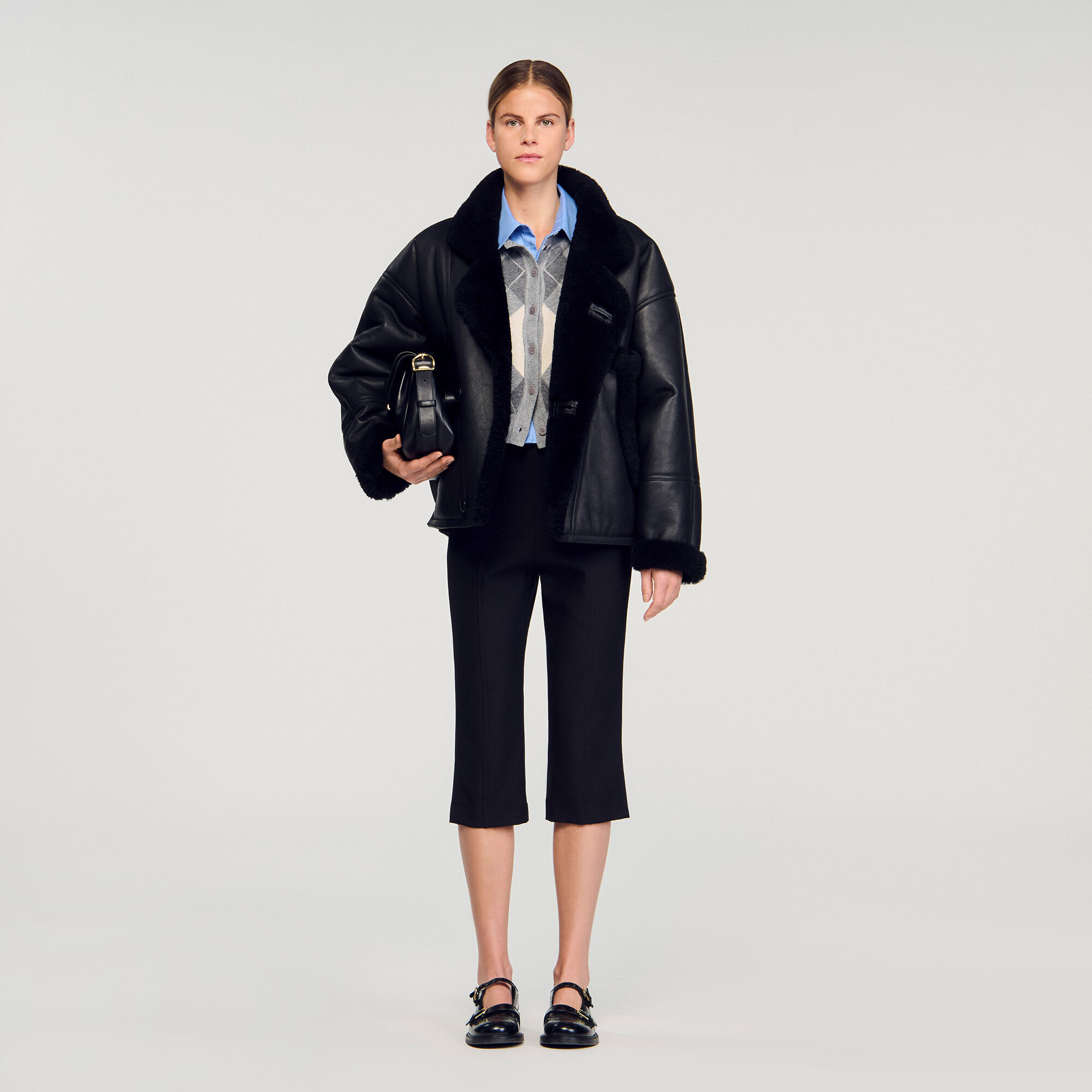 Short shearling coat Short shearling coat