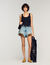 Vest top with lace detail