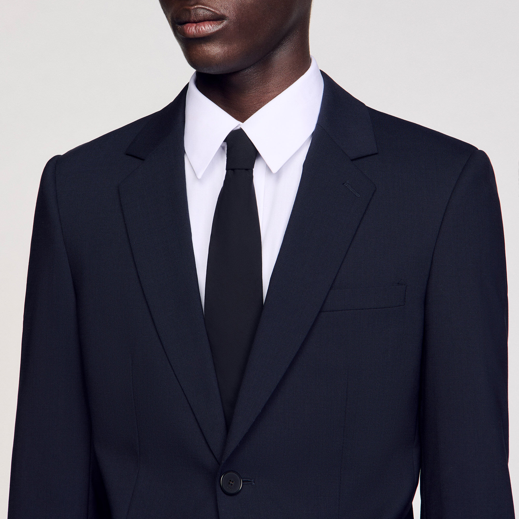 Classic wool suit jacket