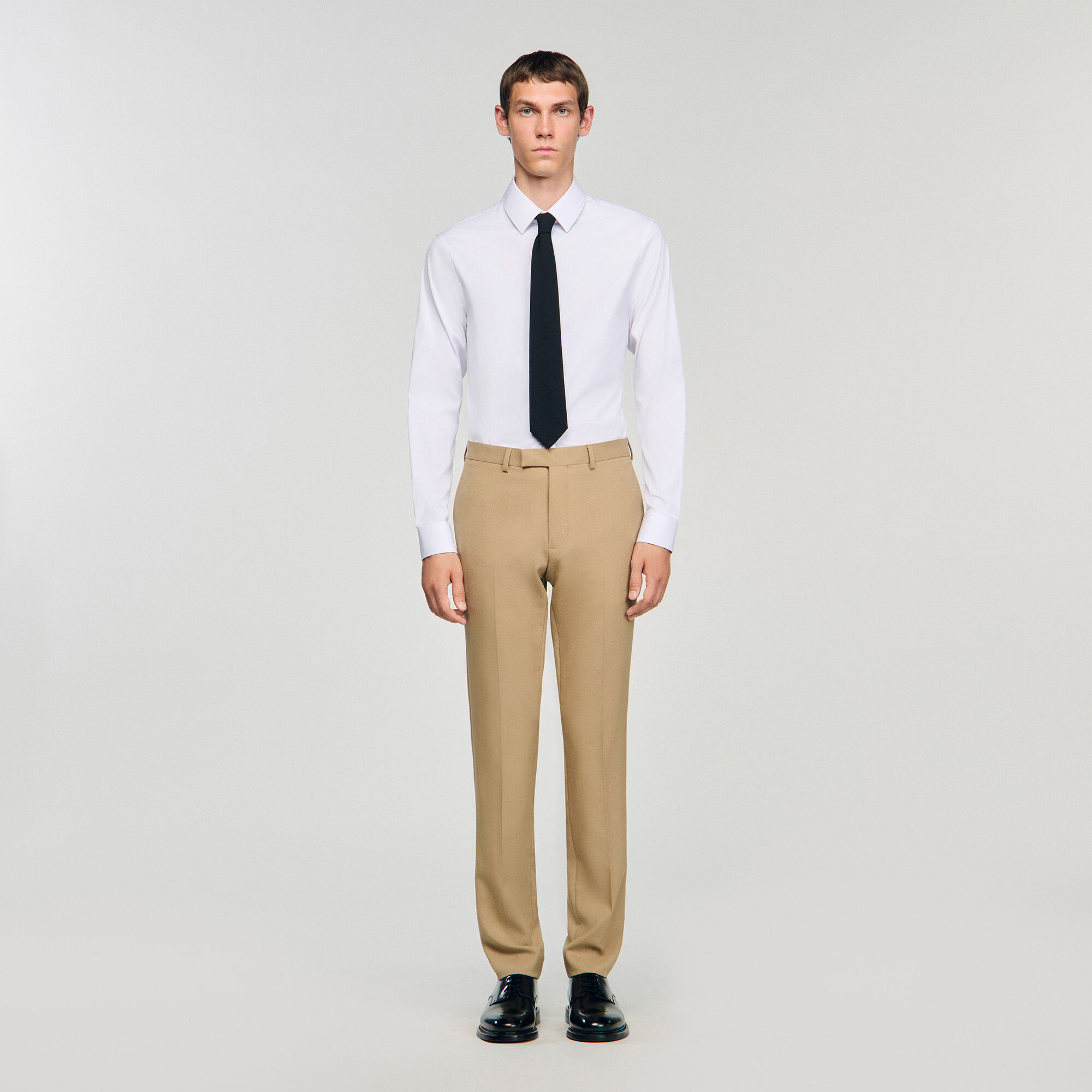 Wool suit trousers