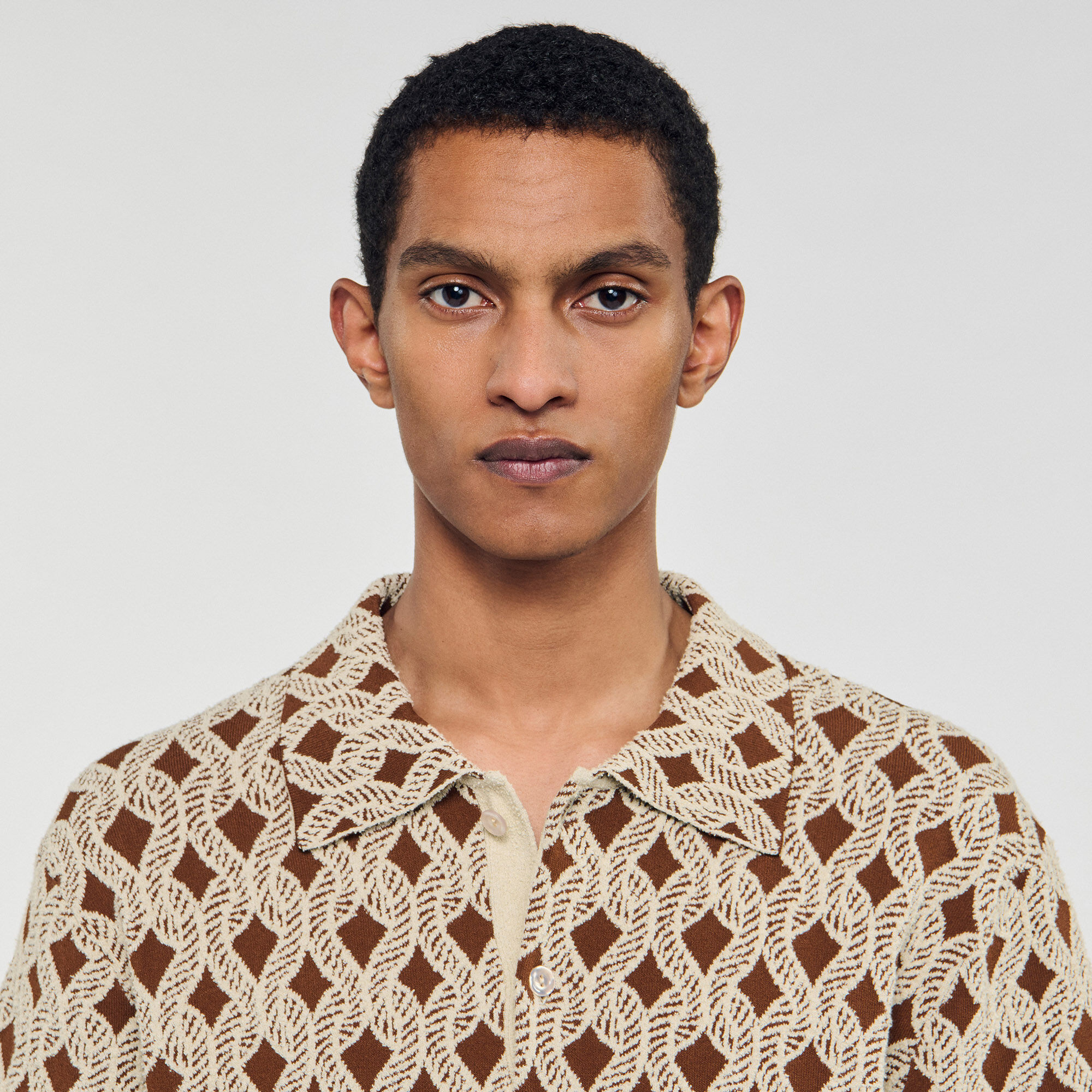 Rope jacquard shirt