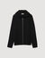 Zipped cardigan with hood