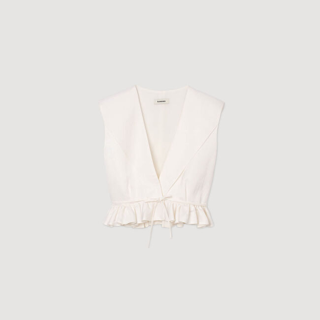 Ruffled crop top