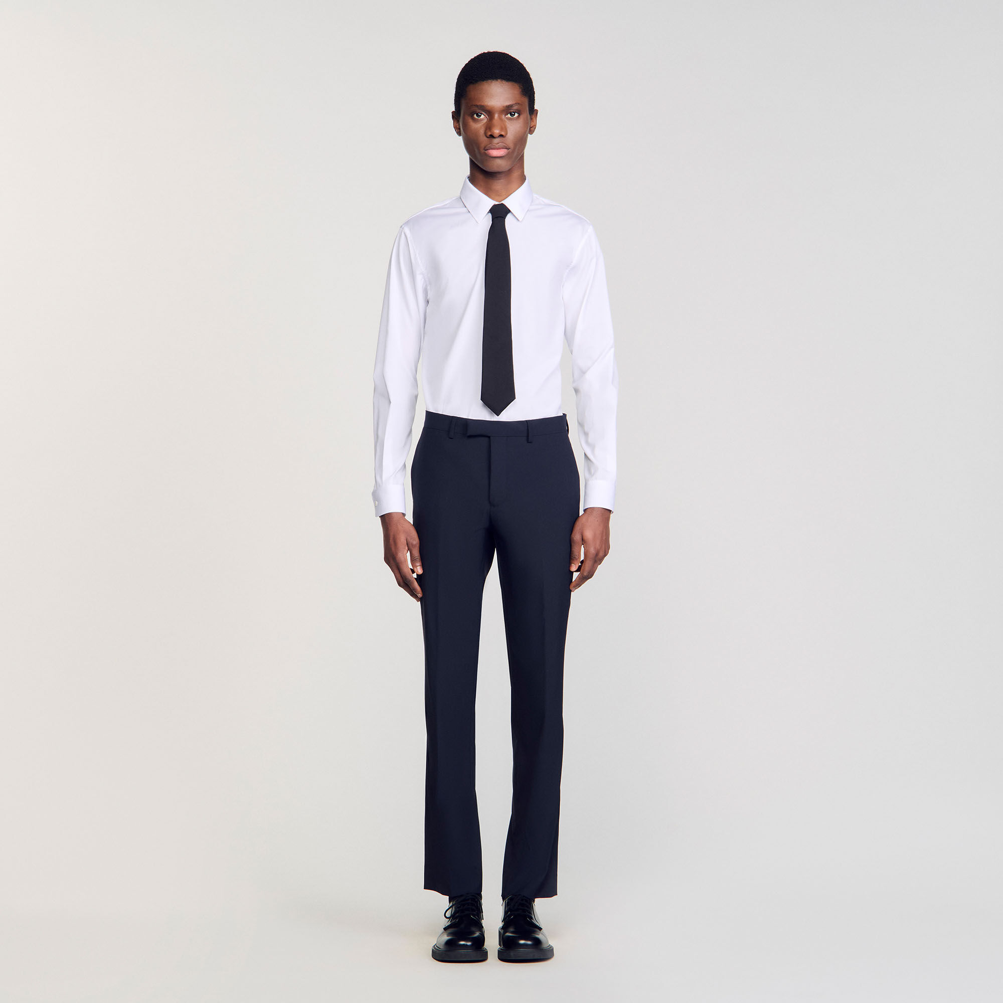 Wool suit trousers