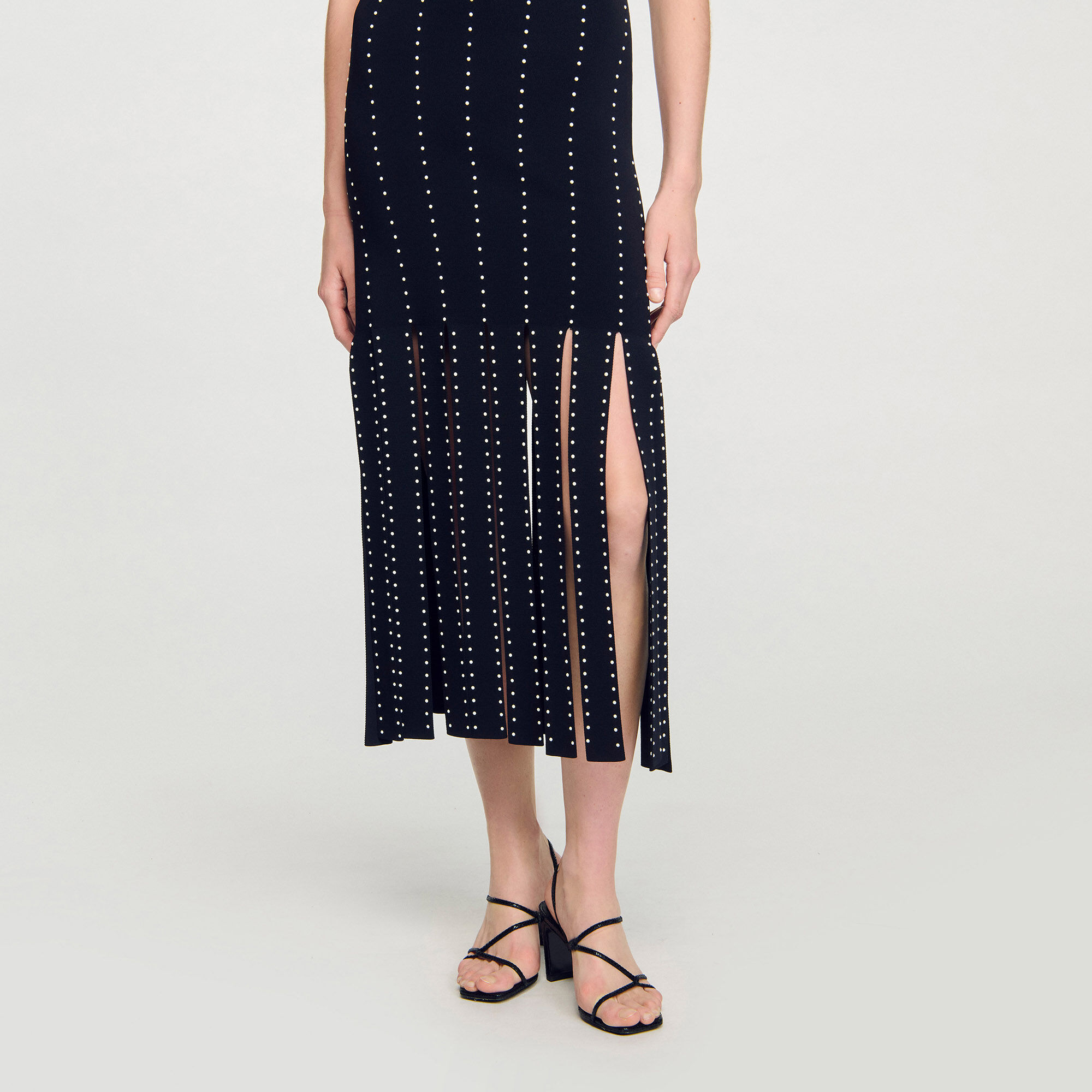 Fringed knit maxi dress Fringed knit maxi dress