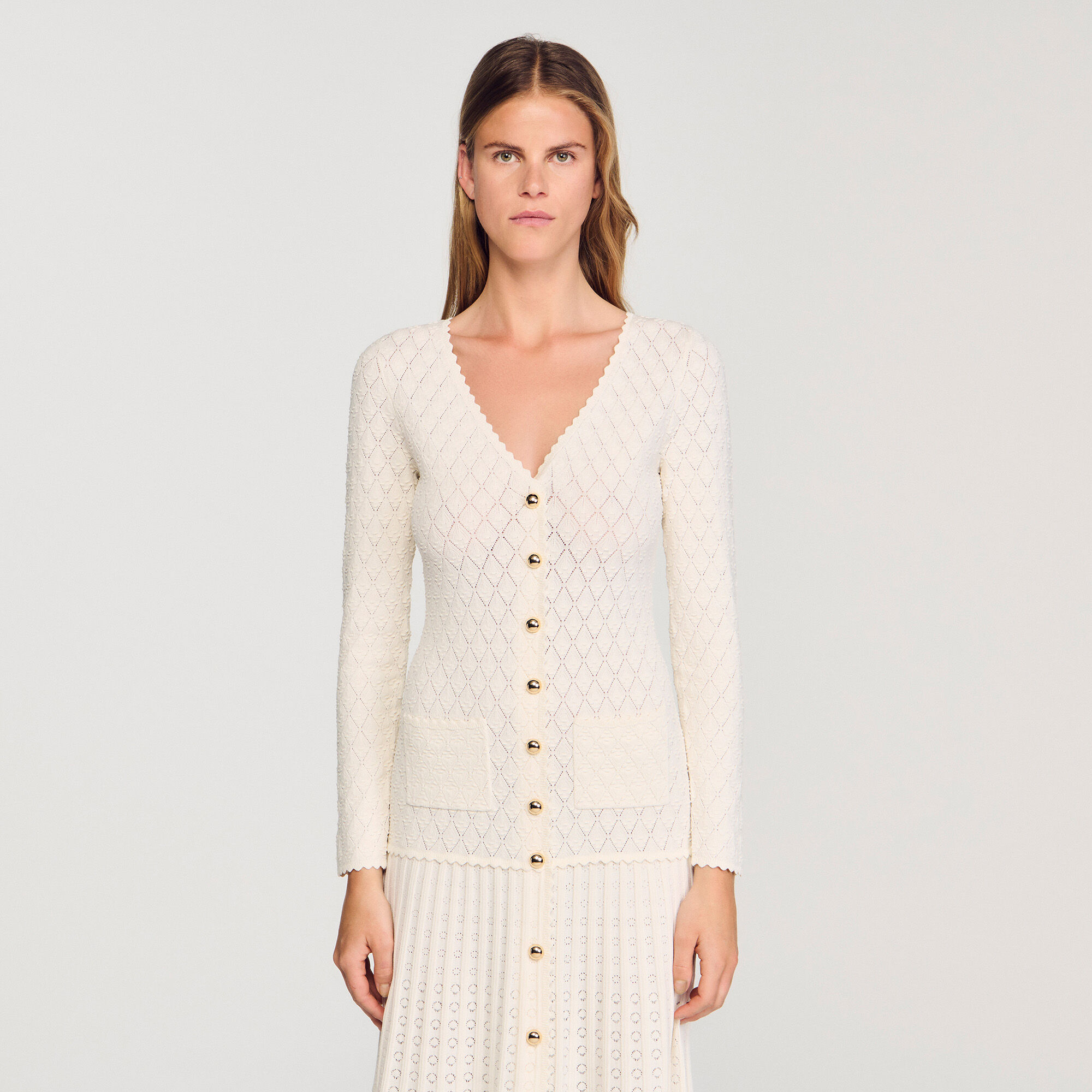 Fancy knit maxi dress