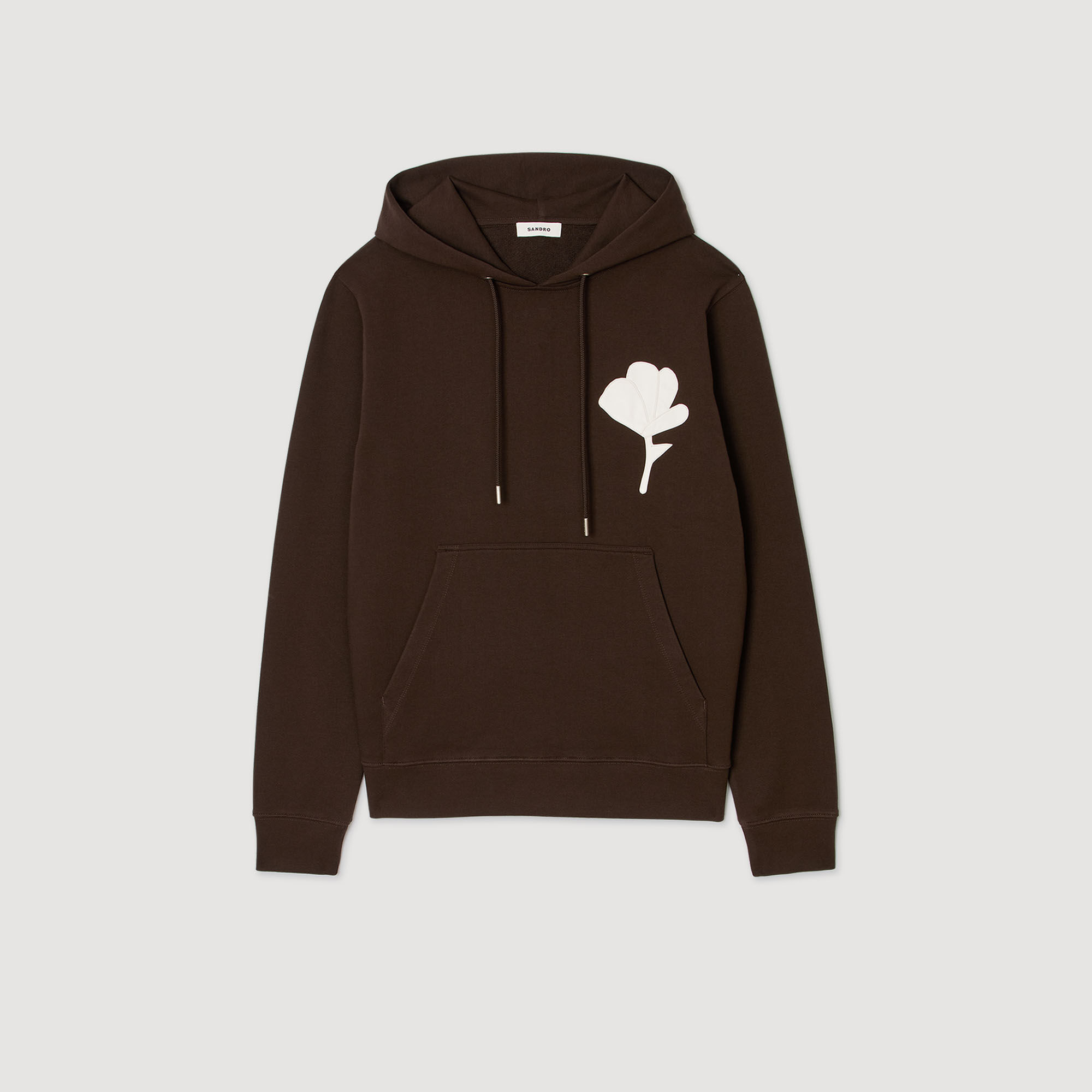 Sweatshirt with flower patch