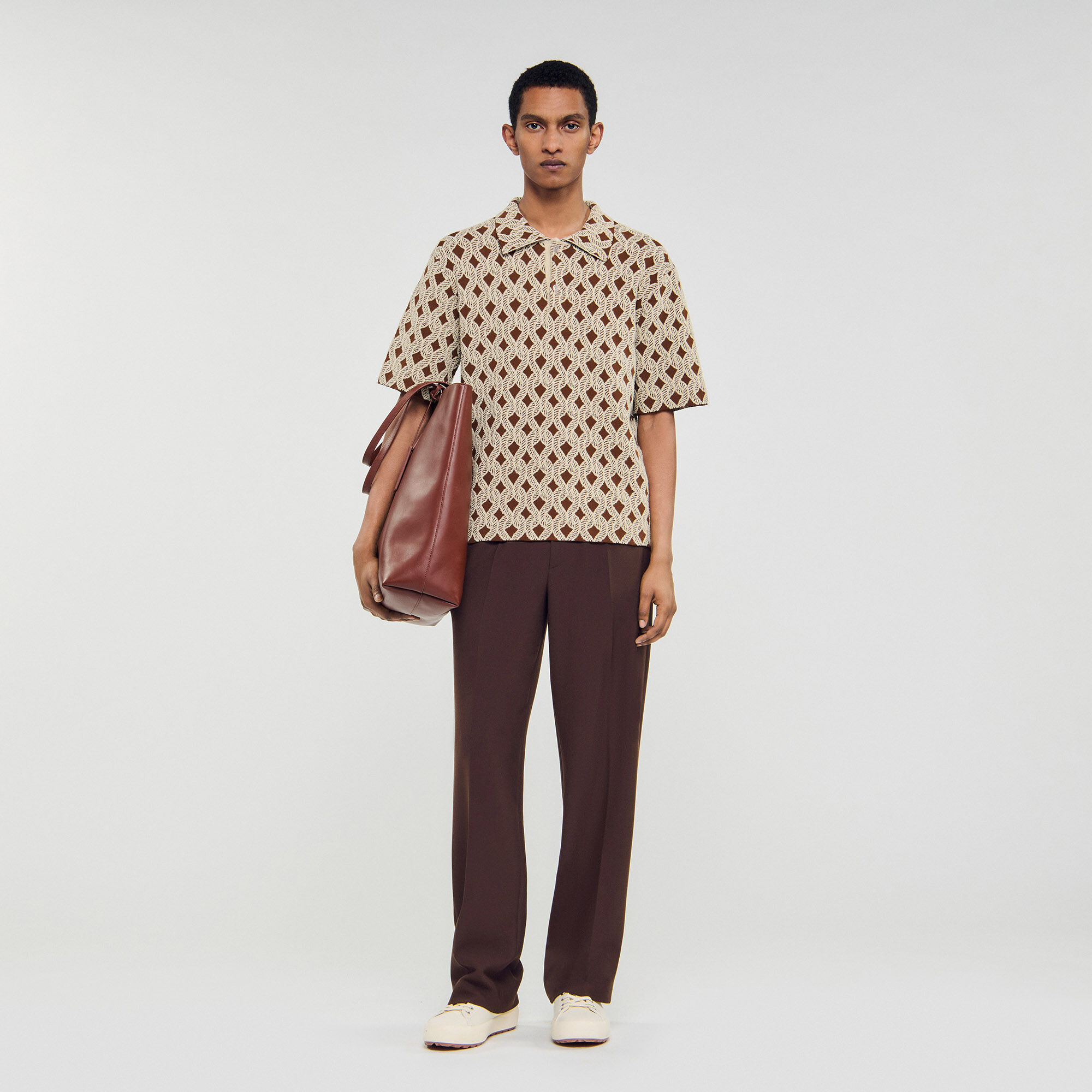 Rope jacquard shirt