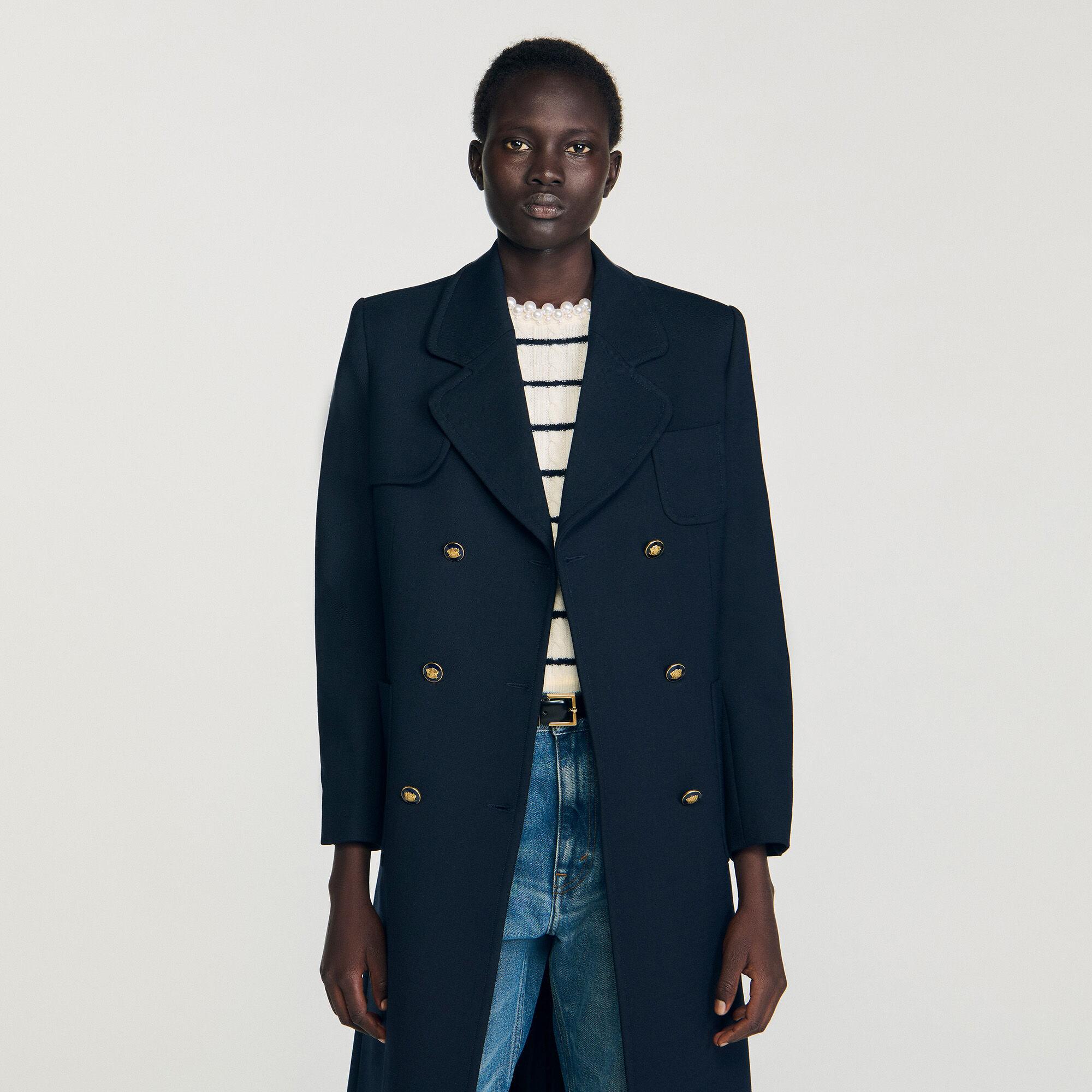 Long double-breasted coat Long double-breasted coat