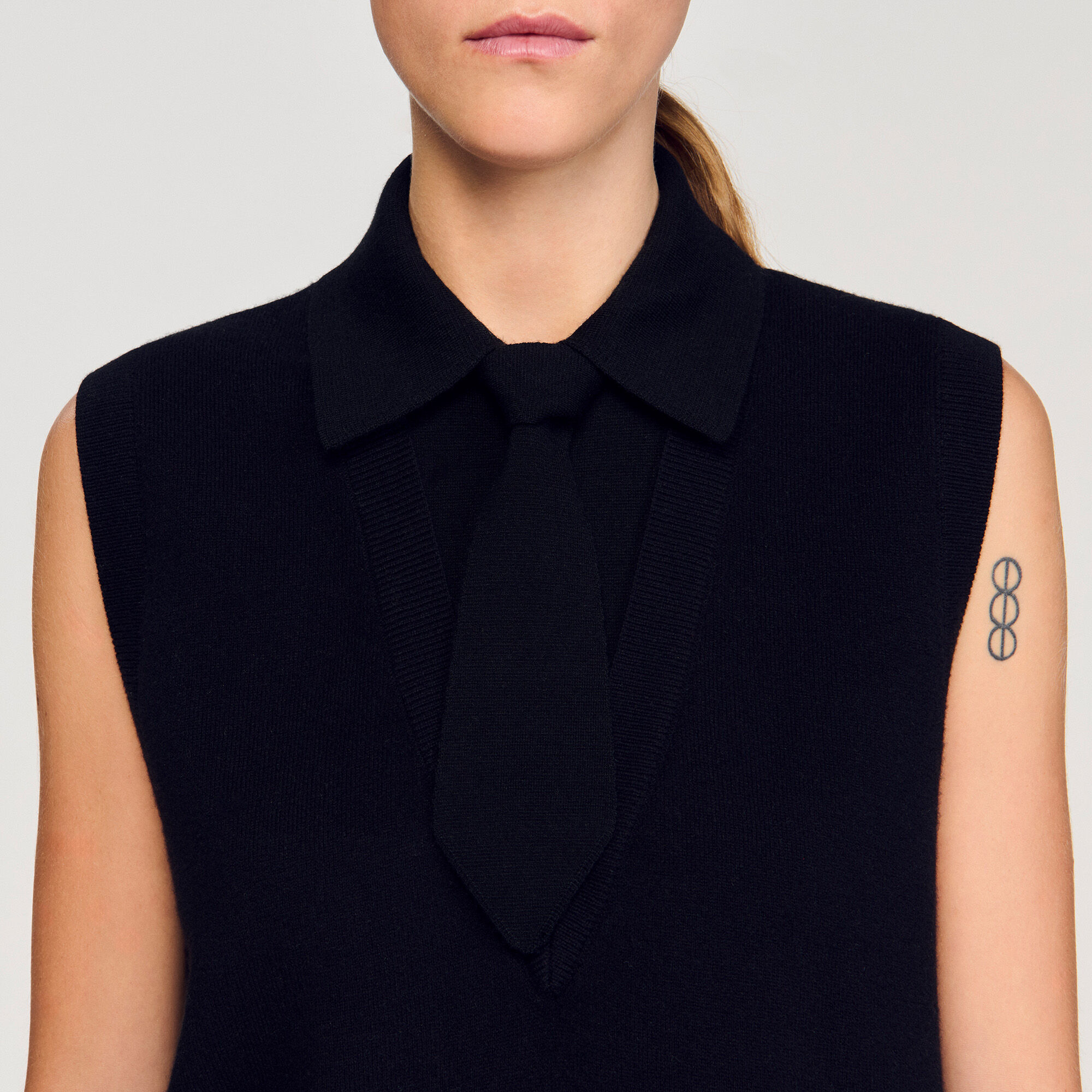 Tie-neck jumper Tie-neck jumper