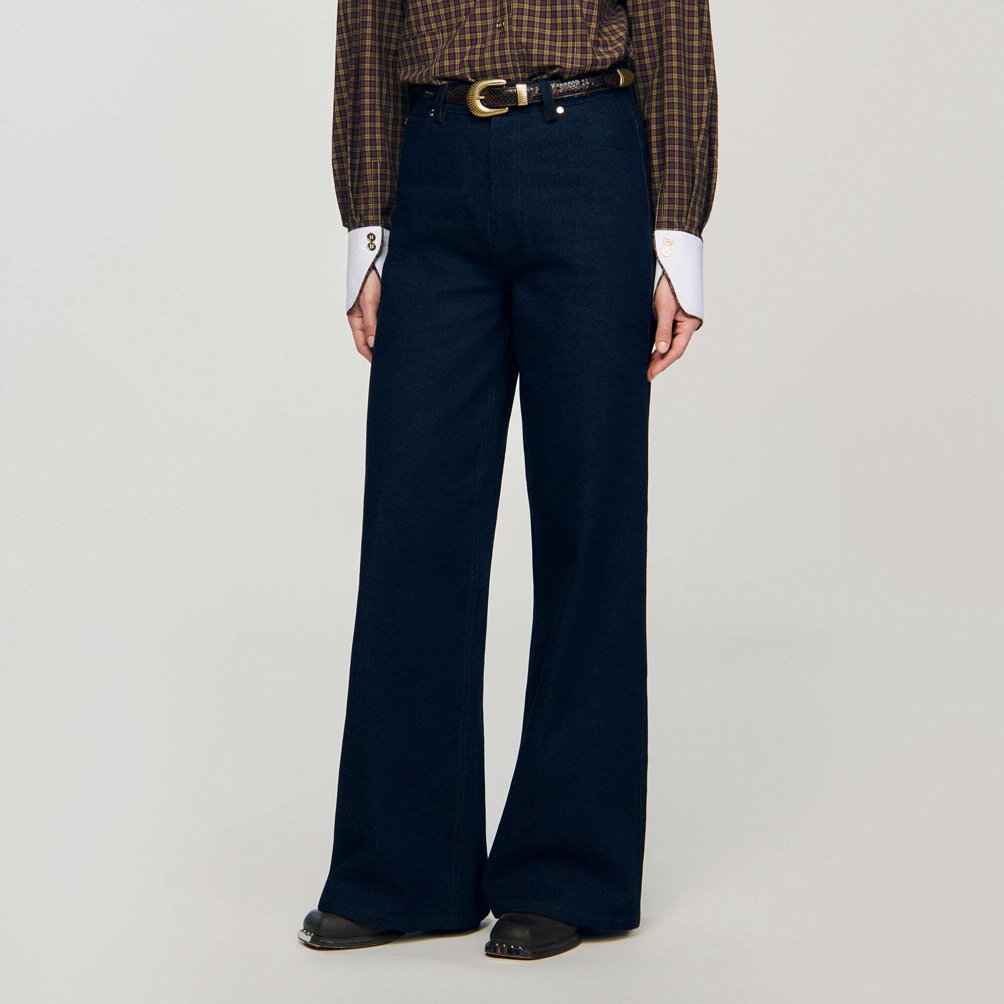 Wide-leg raw jeans Wide-leg raw jeans