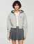Hooded sweatshirt jacket