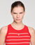 Striped ribbed vest top