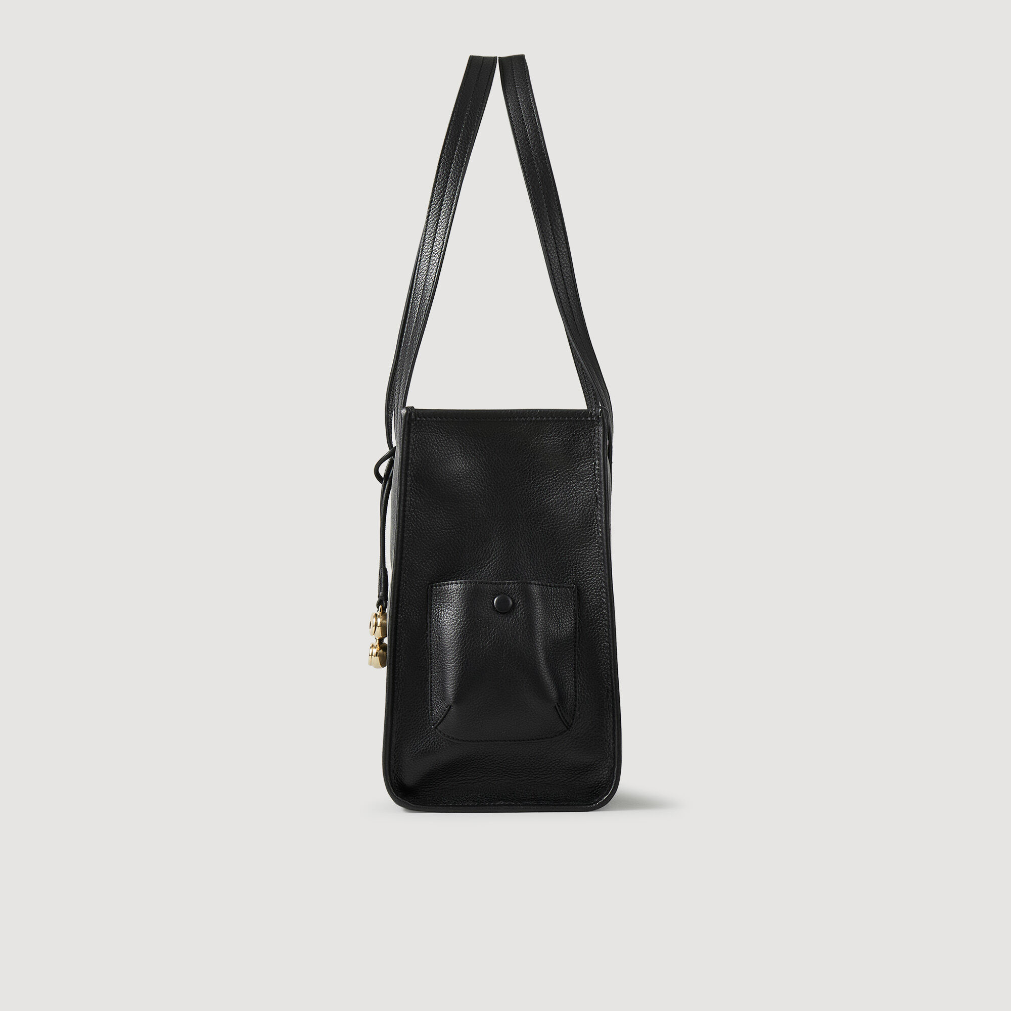 Soft leather shopping bag