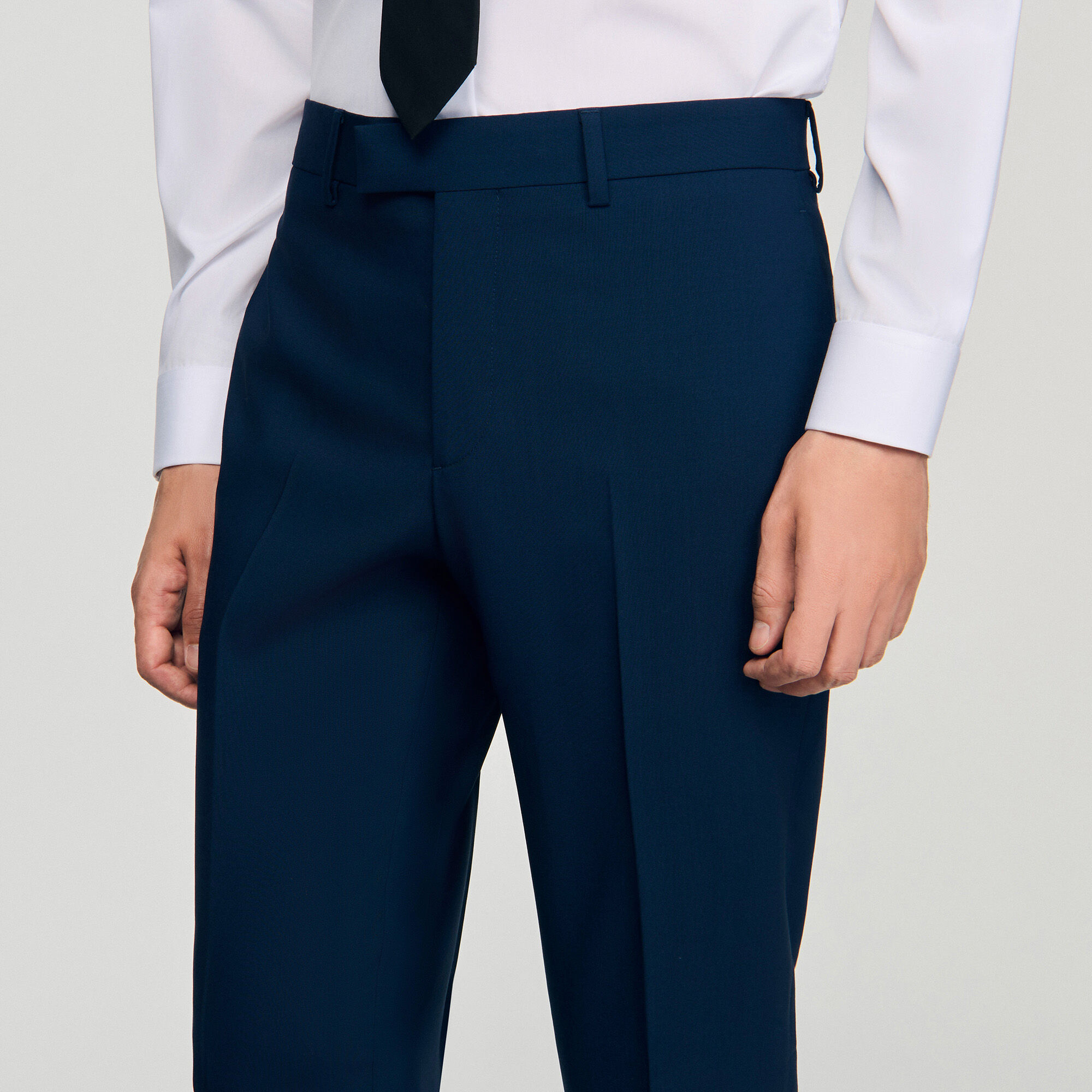 Wool suit trousers