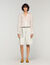 Smocked linen shirt