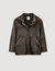 Oversized leather jacket with studs Oversized leather jacket with studs