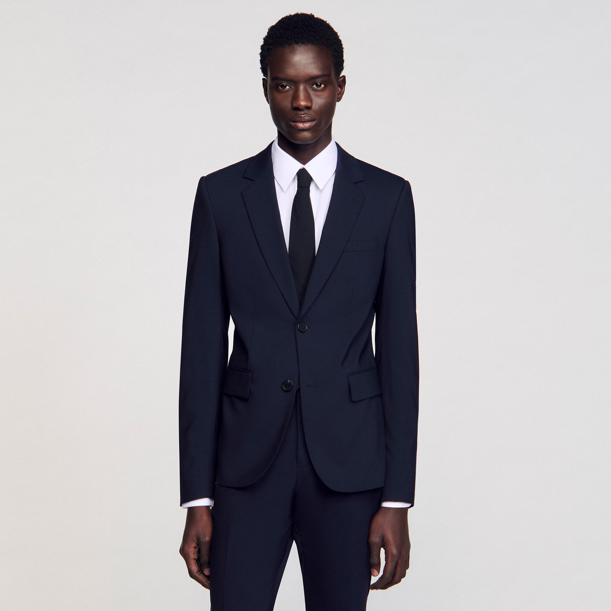 Classic wool suit jacket