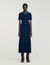 Denim collar knit maxi dress Denim collar knit maxi dress