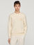 Crochet flower knit sweatshirt