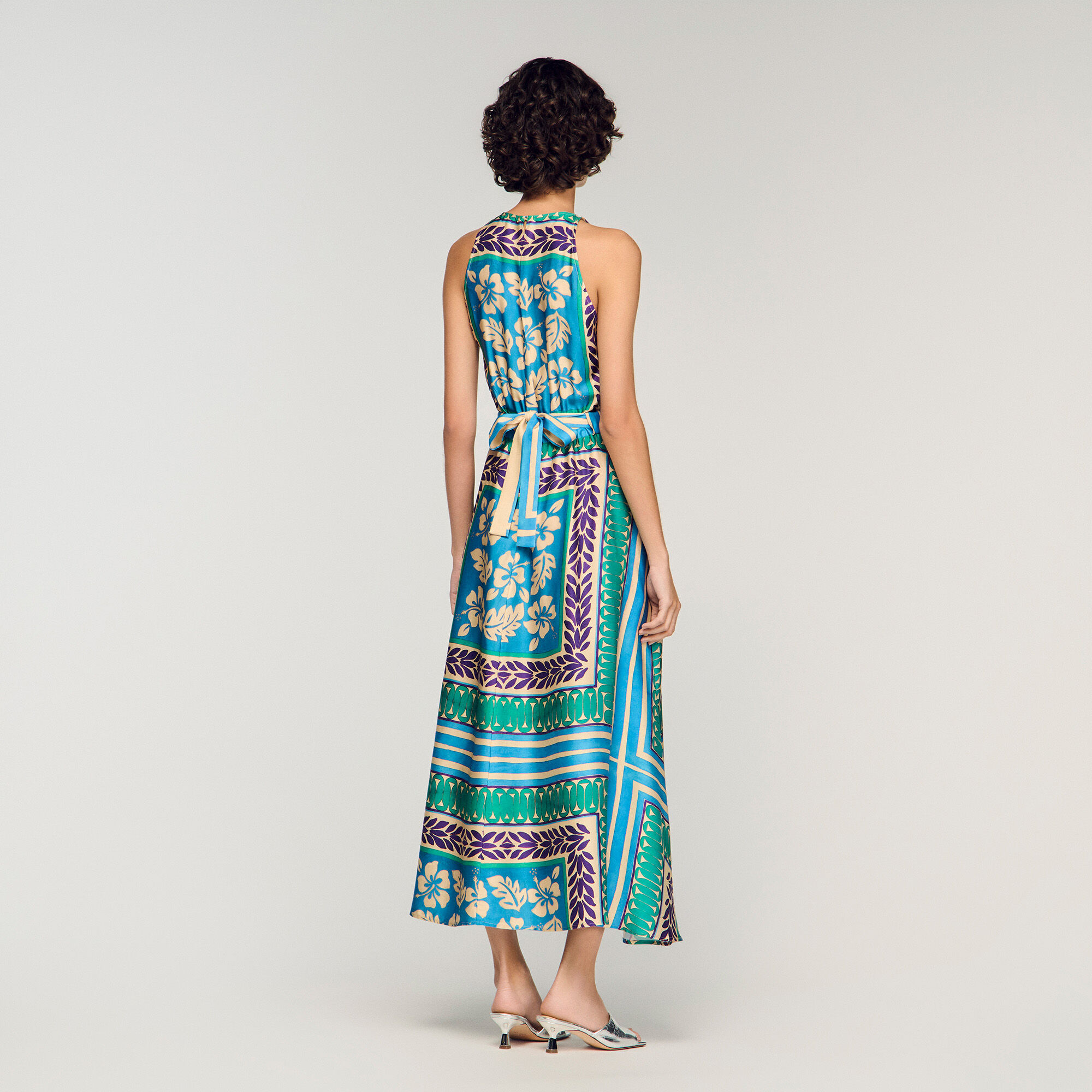 Floral print maxi dress