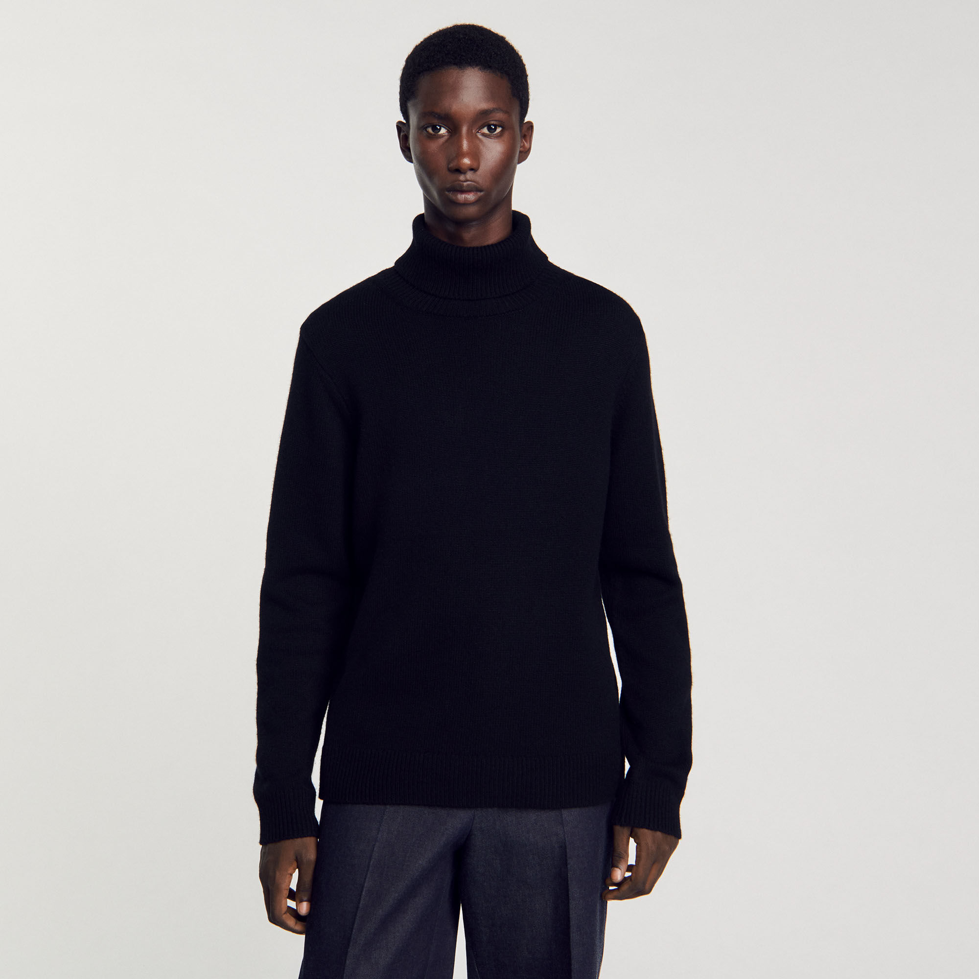 Wool and cashmere turtleneck jumper