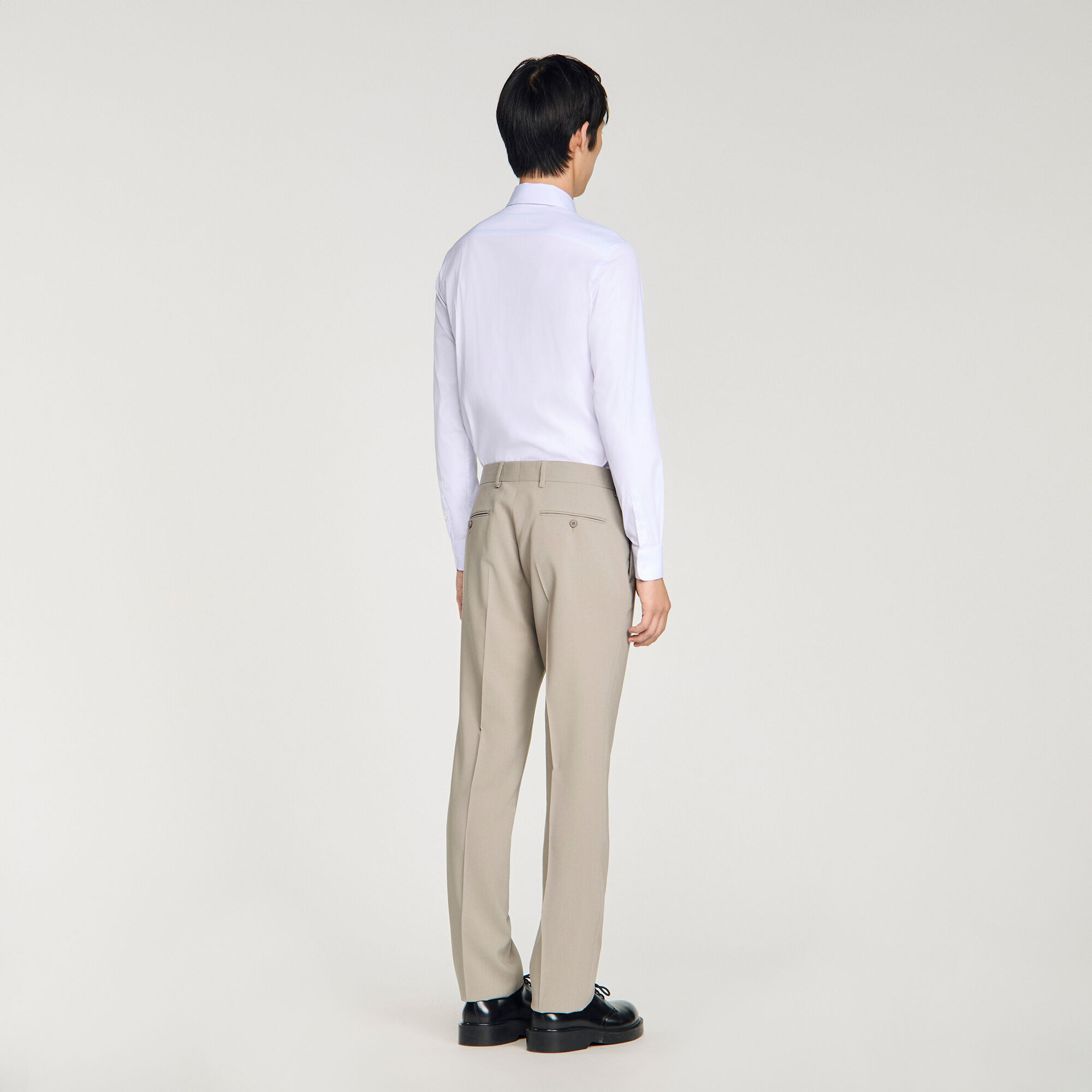 Wool suit trousers