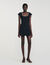 Short dress with rhinestone collar Short dress with rhinestone collar