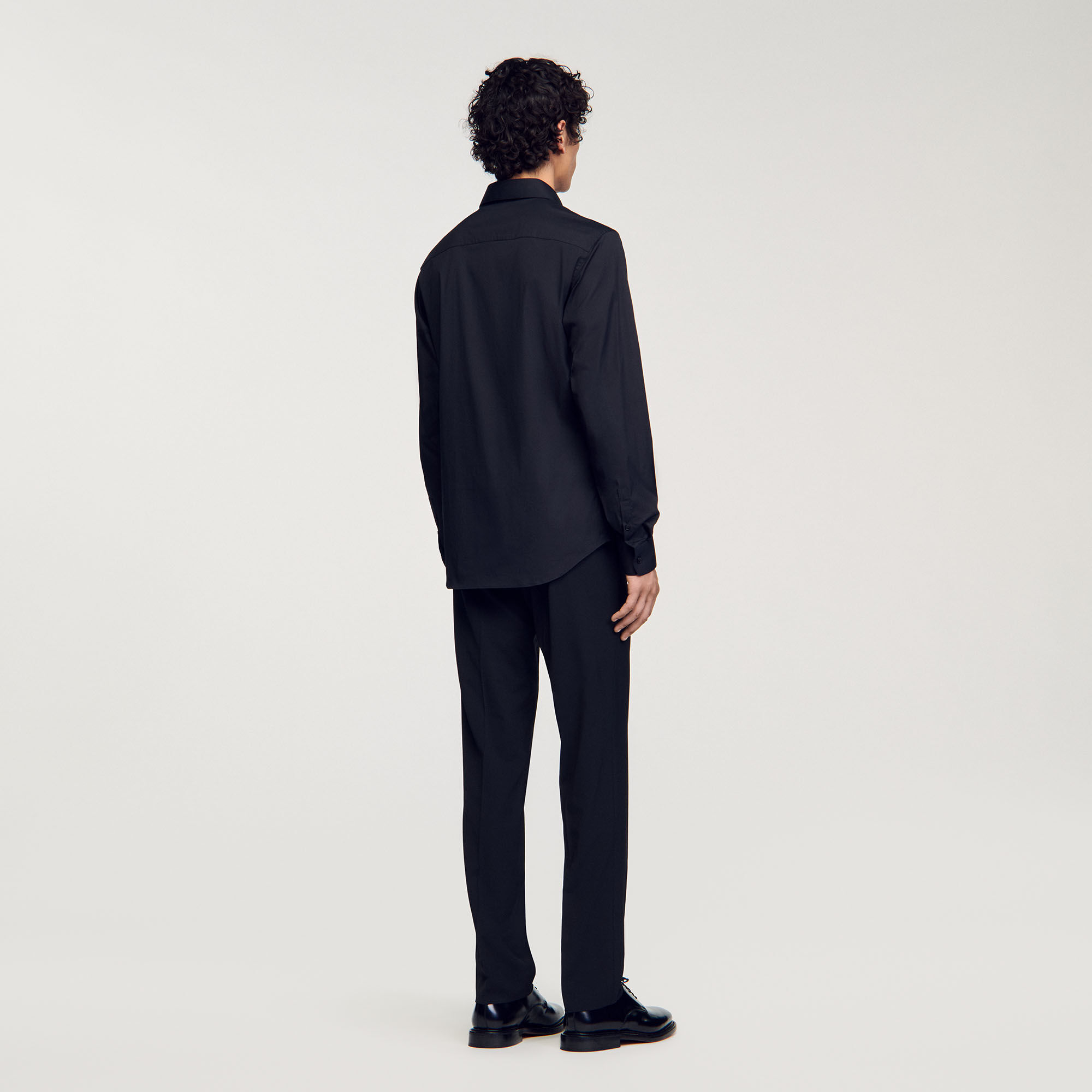 Fitted stretch cotton shirt