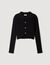 Smocked T-shirt with jewel buttons - Women | Sandro Paris