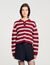 Striped polo jumper