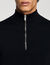 Wool jumper with zip collar Wool jumper with zip collar