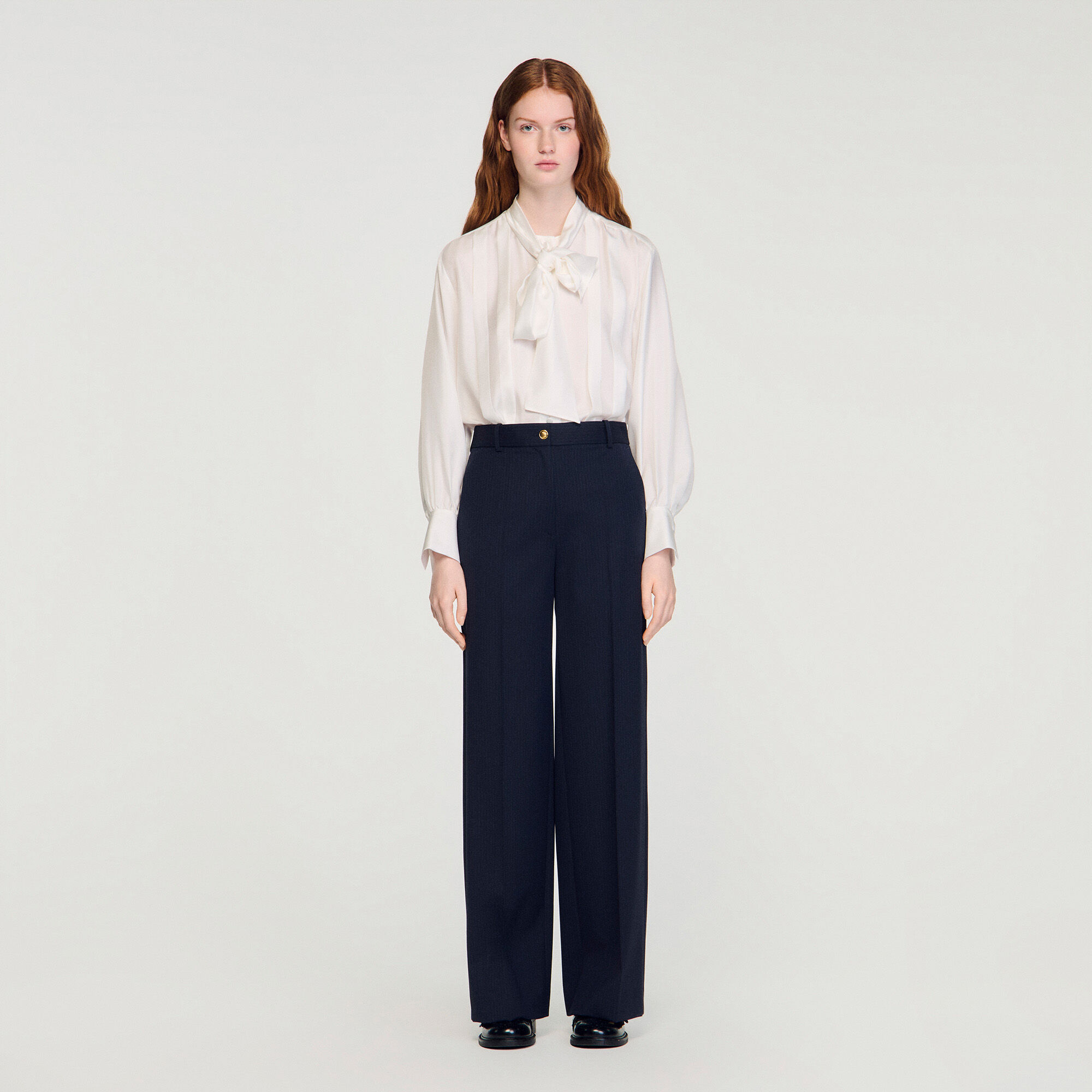 Chalk-striped trousers