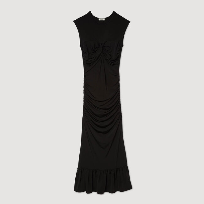 Draped maxi dress