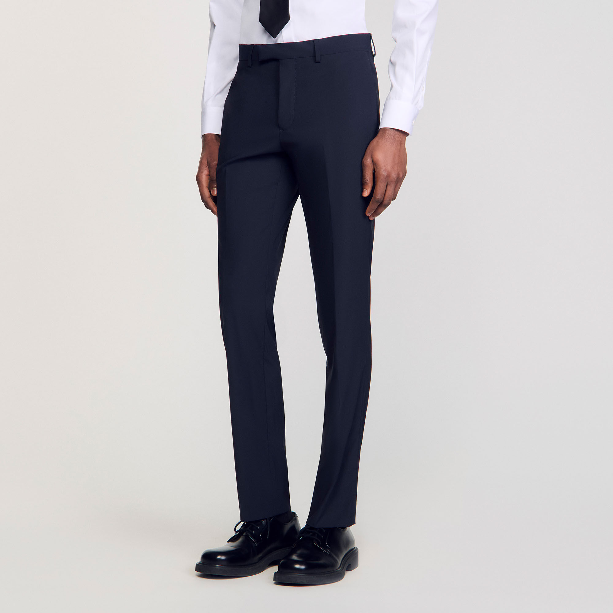 Wool suit trousers