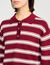 Striped polo jumper