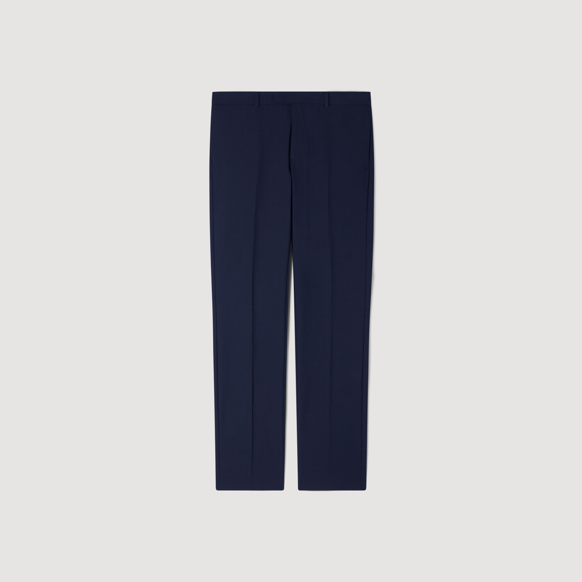 Micro-check suit trousers
