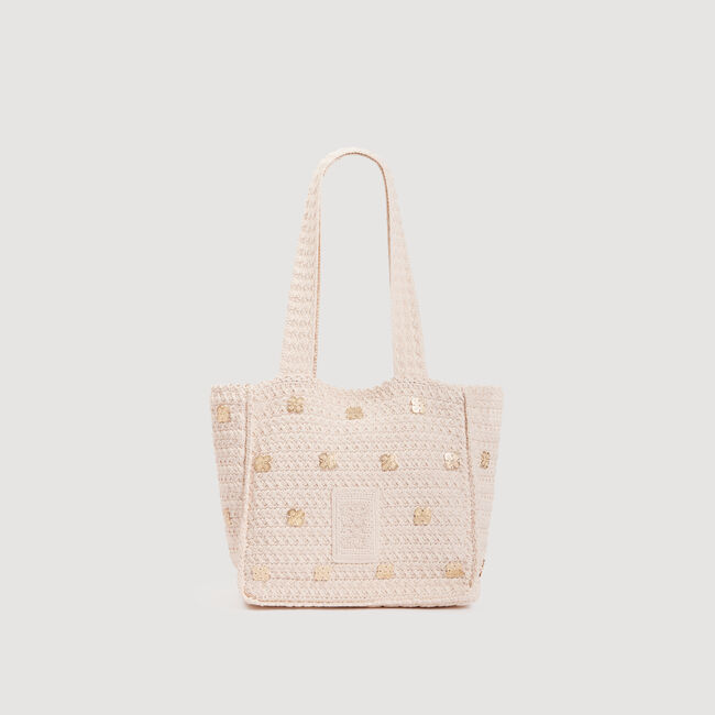 Crochet bag with tassels