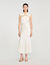 Satin maxi dress with rhinestones Satin maxi dress with rhinestones