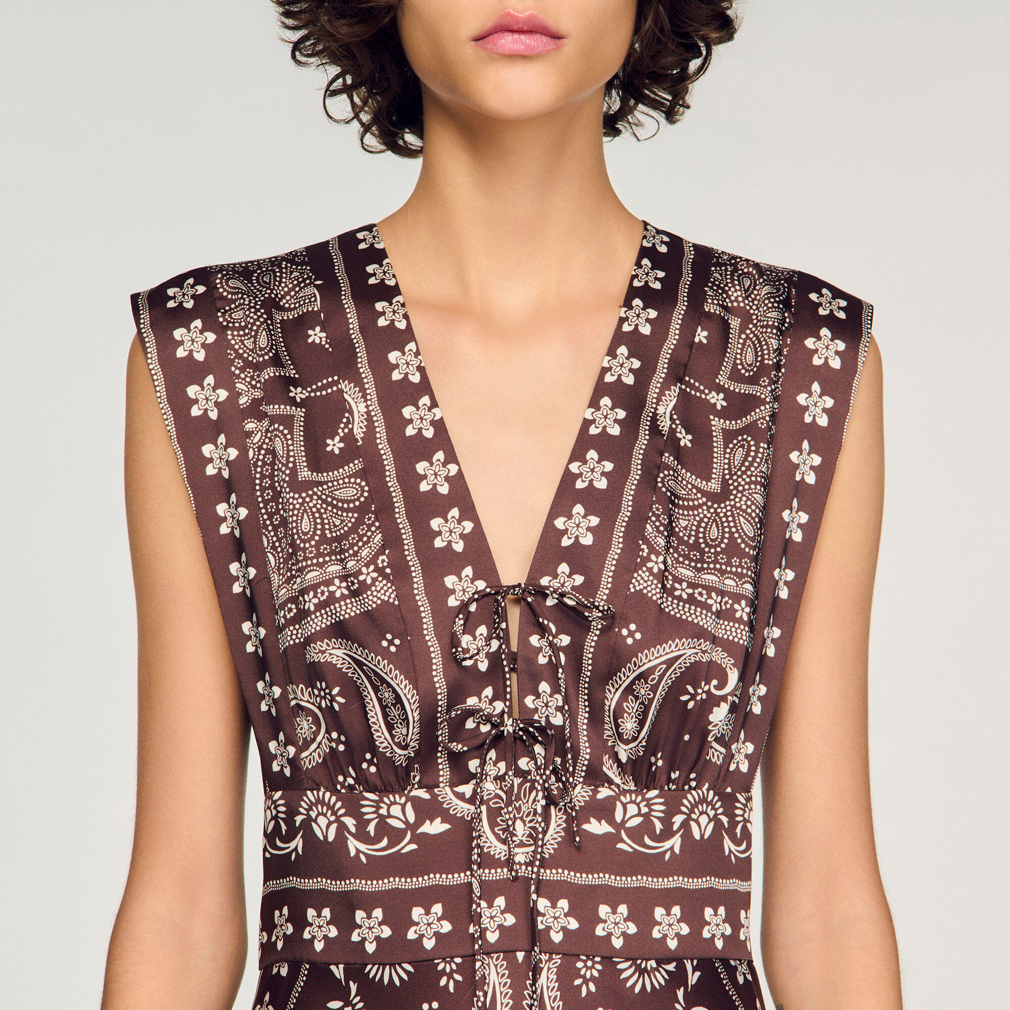 Bandana-print maxi dress