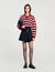 Striped polo jumper