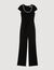 Jumpsuit with rhinestone collar Jumpsuit with rhinestone collar