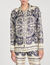 Patterned silk shirt