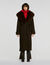 Coat with shearling collar - Women | Sandro Paris