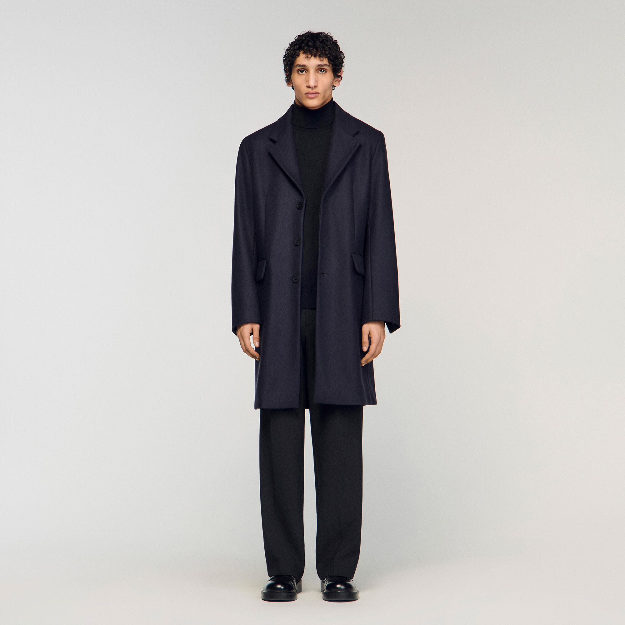 Wool and cashmere coat