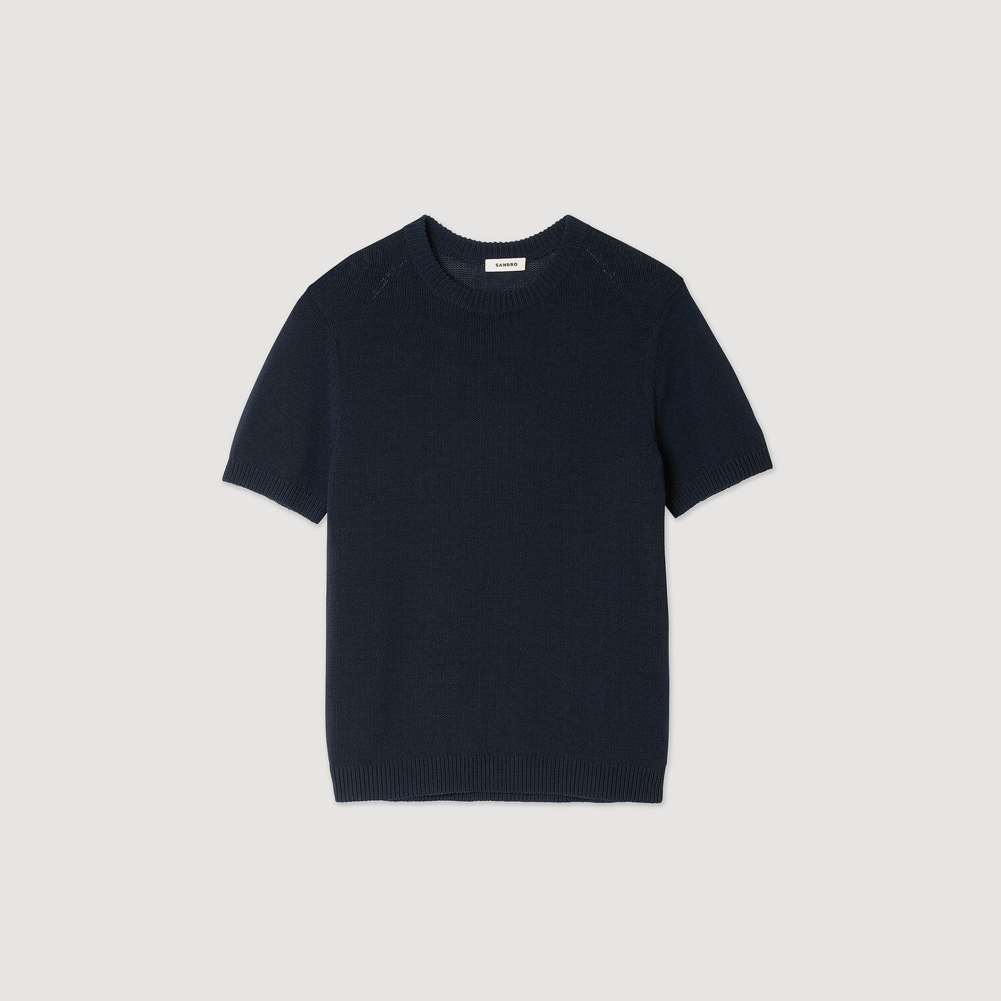 Fine knit T-shirt