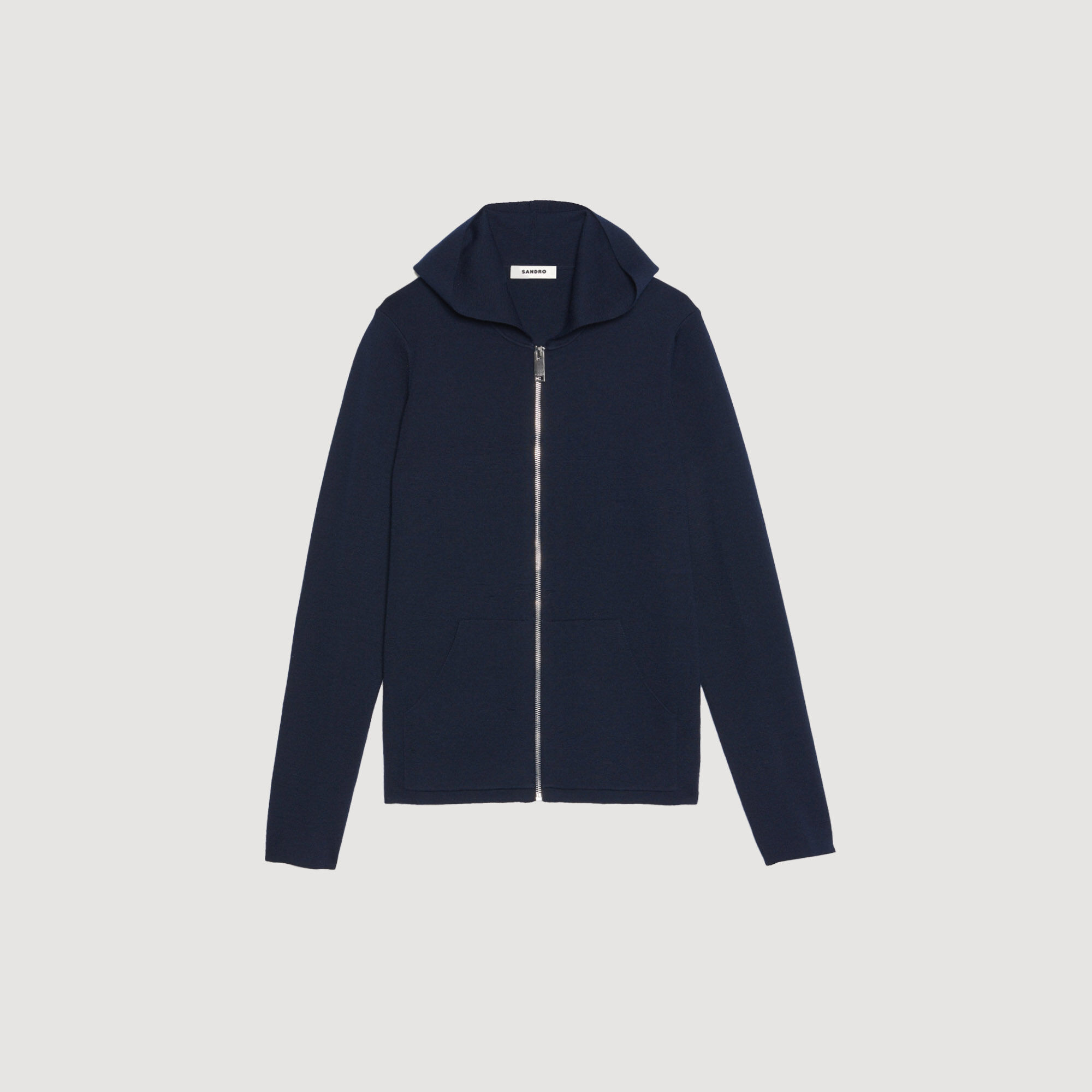 Zipped cardigan with hood Zipped cardigan with hood