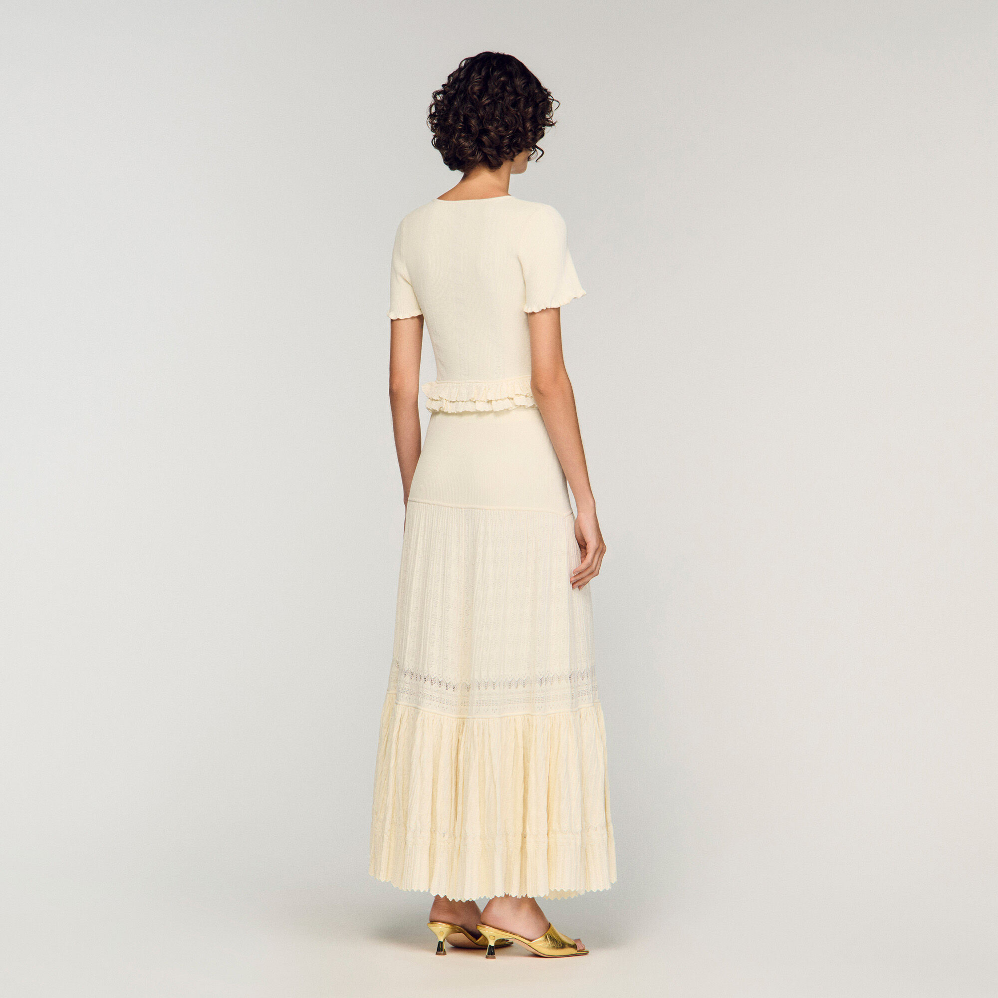 Long knit skirt